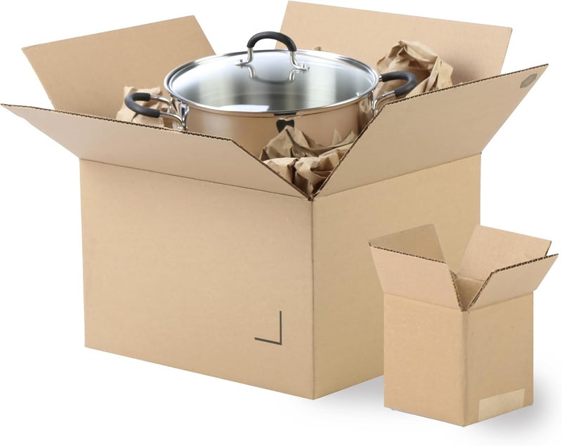 The Boxery 10"x7"x2" Brown/Kraft Corrugated Cardboard Shipping Boxes 100-Pack | Mailing, Packing, Moving & Storage for Business/Home – Durable - Eco-Friendly, Recyclable - Made in the USA - Image 2